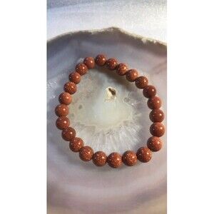 Gold Sandstone Stretch Bracelet